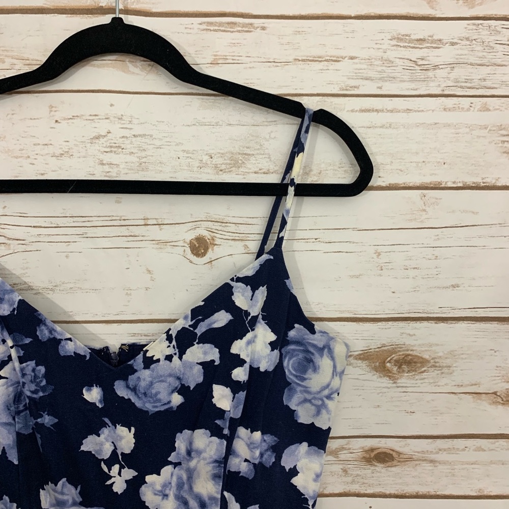 Joie Orchard Floral Blue Spaghetti Tank Dress - Picture 6 of 7